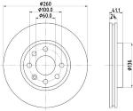 DISCO FRENO OPEL CORSA C/MERIVA A DIAM.260mm