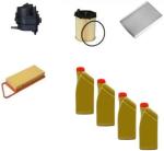 AOQ - KIT TAGLIANDO 4 FILTRI COMPATIBILE CON CITROEN C3 1.4 HDi C2 Peug. 1007 307 + 4 lt.olio Castrol Edge 5w30