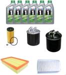 AOQ - KIT TAGLIANDO 4 FILTRI+6 OLIO MOB.1 COMPATIBILE CON MERCEDES B CLASSE A W169 CLASSE B W245