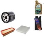 AOQ - KIT TAGLIANDO COMPLETO COMPATIBILE CON FIAT IDEA 1.4 BENZINA 3 FILTRI (aria, olio, abitacolo) + 4LT5W40