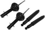 TGI - KIT 4 AMMORTIZZATORI ANTERIORI POSTERIORI COMPATIBILI CON NISSAN QASHQAI + 2l 1.5 1.6 dCi 2.0