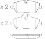 PASTIGLIE FRENO ANTERIORI BMW S1 E81/E87 MINI R55/R57     23915_23916