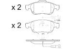 PASTIGLIE FRENI ANTERIORI COMPATIBILI CON ALFA ROMEO GIULIETTA 1.4 1.6 2.0 JTD, 159