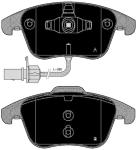 PASTIGLIE FRENI ANTERIORI A4, A4 AVANT, A4 ALLROAD dal 2007 al 2015,A5, A5 AVANT, A5 SPORTBACK dal 2009 al 2017