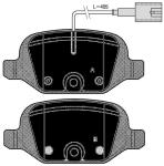 PASTIGLIE FRENI POSTERIORI FIAT PANDA (169) ,500C 1.3 MULTIJET 1.2 1.4 0.9, LANCIA YPSILON (843) 