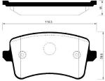 PASTIGLIE FRENO POSTERIORI AUDI A4 07-15-VWA24606