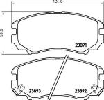 PASTIGLIE ANTERIORI COMPATIBILI CON KIA MAGENTIS,SOUL,SPORTAGE HYUNDAI SONATA 5, TUCSONWVA 23891