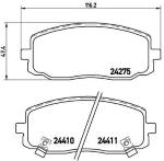 PASTIGLIE FRENI ANTERIORI HYUNDAI I10 / KIA EUROSTAR WVA 23600