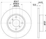 Disco  Freno Anteriori, Pienoi, compatibili con OPEL AGILA A, SUZUKI WAGON R(Diametro disco 247mm)