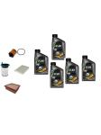 AOQ - KIT TAGLIANDO 4 FILTRI COMPATIBILE CON FIAT 500X, COMPATIBILE CON JEEP RENEGADE 1.6 2.0 MTJ (DIESEL) + 5 litri OLIO SELENIA WR5W40_ acea b3/b4