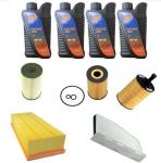 AOQ-KIT TAGLIANDO 4 FILTRI + 4 LITRI OLIO 5W30 COMPATIBILE VARI MODELLI GRUPPO V..A.G. 1.6, 2.0 TDI DAL 2003>