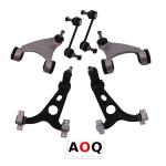 AOQ - KIT BRACCI OSCILLANTI + BIELLETTE ANTERIORI ALFA ROMEO 147 156 GT (6 PEZZI)